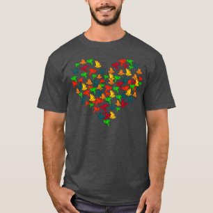 Herz Origami Bird Paper Craft T-Shirt