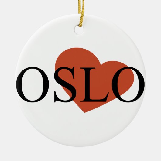 Herz Oslo Keramikornament (Vorne)