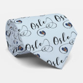 Herz Oslo Krawatte, Norwegen Krawatte (Gerollt)