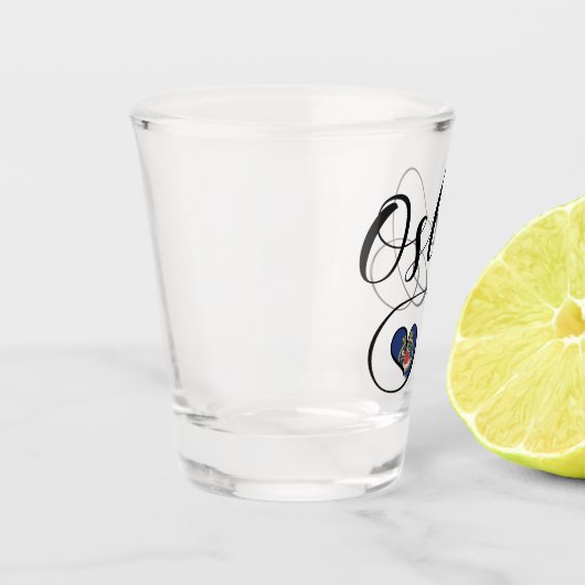 Herz Oslo, Norwegisch Schnapsglas (Links)