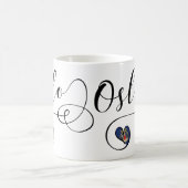 Herz Oslo Tasse, Norwegisch Kaffeetasse (Mittel)
