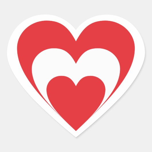 Herz Österreich heart Austria Herz-Aufkleber (Vorderseite)