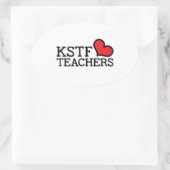 Herz Oval Stickers (Tasche)