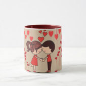 Herz + Paar Tasse - Romantisches Geschenk für Kaff (Zentrum)