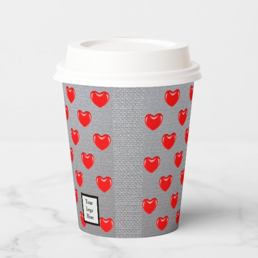 Herz Pappbecher (Links)