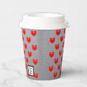 Herz Pappbecher (Rechts)