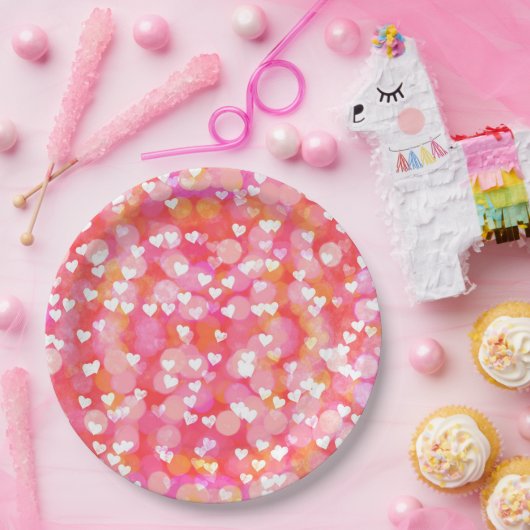 Herz Pappteller (Party)