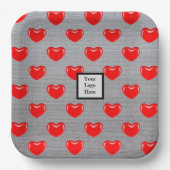 Herz Pappteller (Vorderseite)