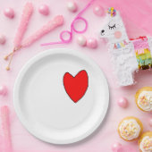 "Herz" Pappteller (Party)