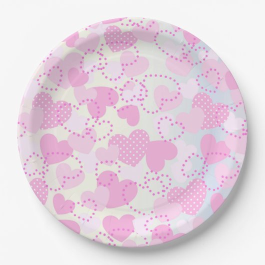 Herz Pappteller (Vorderseite)