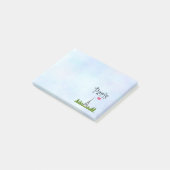 Herz Paris mit Eiffelturm Post-it Klebezettel (angewinkelt)