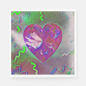 Herz-Party Serviette (Vorderseite)