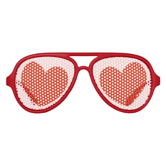 Herz-Party-Sonnenbrille Partybrille (Vorderseite)