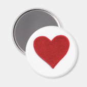 HERZ (PATCH SIEHT AUS) MAGNET (Vorderseite/Rückseite)