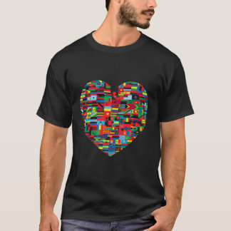 Herz Patriot World Countries: Flag Patriotic Train T-Shirt