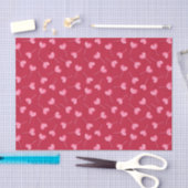 Herz Pattern Valentines Seidenpapier (Handwerk)