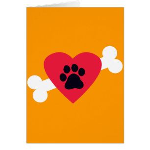 Herz, Pawprint und Knochen entwerfen