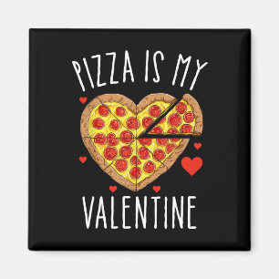 Herz Pepperoni Liebhaber Pizza ist mein Valentinst Magnet