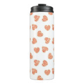 Herz Pepperoni Pizza Pattern Thermosbecher (Vorderseite)
