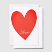 Herz Pergament Einladungen (Versetzt)