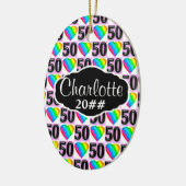 HERZ PERSONALISIERT UND GESCHMACKVOLL IN 50. LIEBE KERAMIK ORNAMENT (Links)