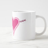 Herz & Pfeil-Himbeere Jumbo-Tasse (Rechts)