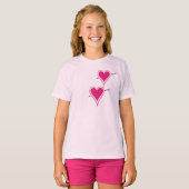 Herz & Pfeil-Himbeere T-Shirt (Vorne ganz)