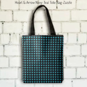 Herz & Pfeil - Navy Aquamarin Tasche