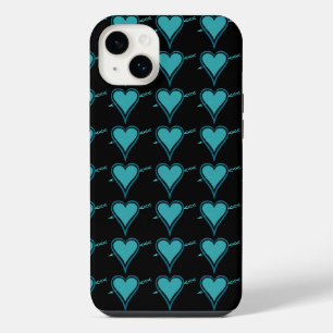Herz & Pfeil- Navy Teal iPhone / iPad Hülle iPhone 14 Plus Hülle