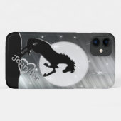 Herz Pferde V (silberne Linien) Case-Mate iPhone Hülle (Rückseite (Horizontal))