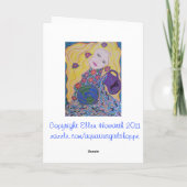 Herz-Pflanzen-Gruß-Karte Karte (Rückseite)