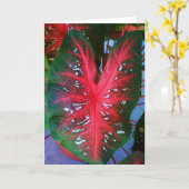 Herz-Pflanzen-Gruß-Karte Karte (Gelbe Blume)