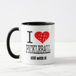 Herz Pickleball Dill des Tasse