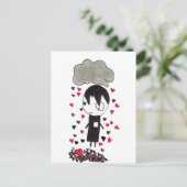 Herz Pile Postkarte (Stehend Vorderseite)