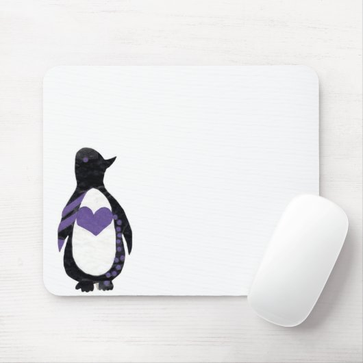 Herz-Pinguin Mousepad (Mit Mouse)