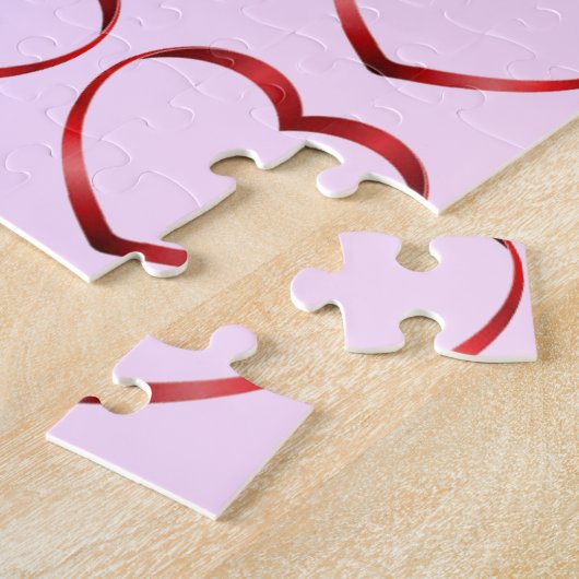 Herz Pink Puzzle (Seite)