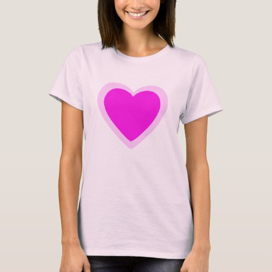 HERZ PINK T-Shirt (Vorderseite)