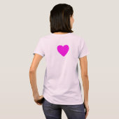 HERZ PINK T-Shirt (Schwarz voll)