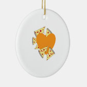 Herz-Pizza Keramikornament (Rechts)