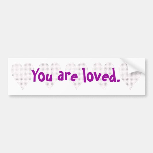 Herz - Pointillism, werden Sie, Autoaufkleber (Vorne)