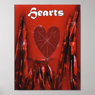 Herz-Poker-Spiel Poster