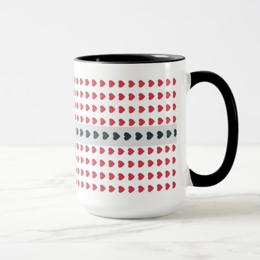 Herz Polka Dot Tasse (Rechts)
