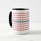 Herz Polka Dot Tasse (Vorderseite Links)