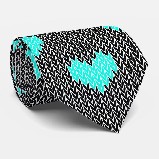 Herz Polka Dots in gepolstertem Muster Style Krawatte (Gerollt)