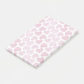 Herz Post-it Klebezettel (angewinkelt)