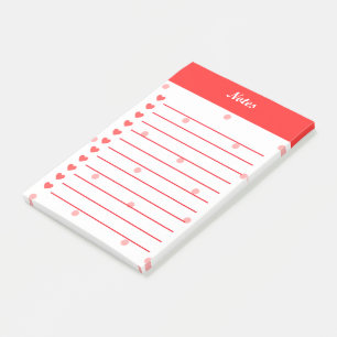 Herz Post-it Klebezettel