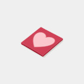Herz Post It Notes Notizblock Geschenk (angewinkelt)