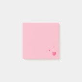Herz Post it Notes / rosa Post-it Klebezettel (Vorderseite)