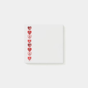 Herz-Post-it-Notizen Post-it Klebezettel