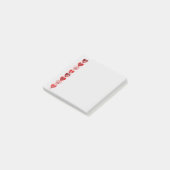 Herz-Post-it-Notizen Post-it Klebezettel (angewinkelt)